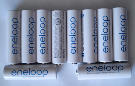 NI-MH-Akkus Sanyo Eneloop <br> 2000 mAh (10Stk.)